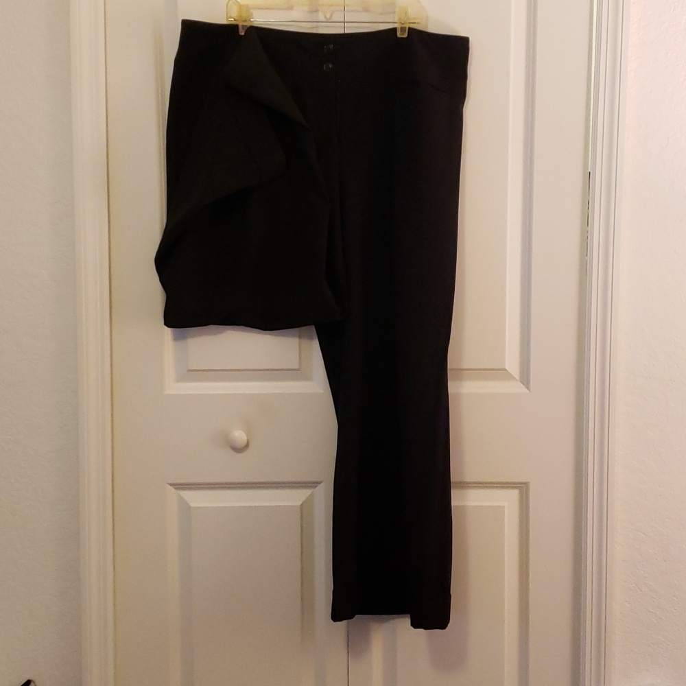 Lane Bryant Black Flare Slacks - Picture 2 of 3